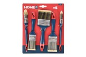 Malowanie - Work>it Home>it® Work. Brush set - 3 flat 40/50/70 mm + 2 round - Blue/red - 5708614385036