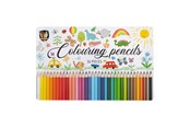Materialy hobbystyczne - Grafix - Colored pencils in tin box 36 pcs. - 150095
