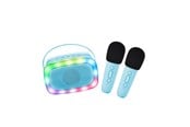 Muzyka - Lalarma Karaoke with lights and two microphone - B - LALAR-KARATWO-WLIGHTS-BLUE
