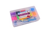 Artykuly Artystyczne & Rzemieslnicze - Johntoy - Loom Bands Set in Storage Box 3000pcs. - 29651