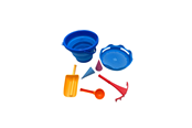 Zabawki na zewnatrz - CompactToys 7in1 Sandtoys // Blue - 7in1-Blue