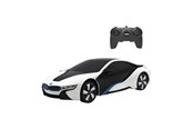 Zdalnie sterowane zabawki - RASTAR R/C 1:24 BMW i8 remote controlled car- UV-sensitive (white and yellow) - 48400-4