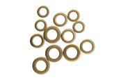 Wsporniki i zawiasy  - Home>it HOME It® hængselringe 14 x 8.2 x 2 mm 16.5 x 10 x 3 mm 19.50 x 11.5 x 3 mm 12 dele - 5708614207376