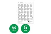 Tusz, toner i material eksploatacyjny - Leitz Arkusze czyszczące do laminatora A3/A4, 5 sztuk w opakowaniu - 72550000
