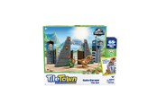 Klocki konstrukcyjne - Tile Town Jurassic world park Magnetic tiles playset 70 pcs - 90307