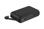 Powerbank - Belkin BoostCharge power bank - with integrated cable - 24 pin USB-C - 20 Watt Powerbank - Czarny - 10000 mAh - BPB021HQBK