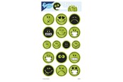 Materialy hobbystyczne - Totum Sticker sheet Reflective - Smiley face - 100679