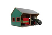 Lalka, miś i akcesoria - Kids Globe - Agricultural Shed for 2 Vehicles 1:16 - 610263
