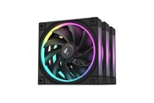 Wentylator obudowy - DeepCool FL12 3in1 (3-Pack) - Wentylator obudowy - 120mm - Czarny ze światłem RGB - 32 dBA - R-FL12-BKAPN3-G