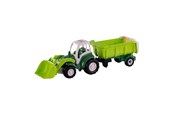 Samochody i pojazdy - Cavallino Toys - Cavallino XL Tractor Green with Tipper Trailer 86.5cm - 3109SF01