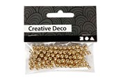 Kreatywne gry - Creativ Company Beads Gold 100pcs. - 698121
