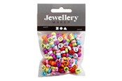 Kreatywne gry - Creativ Company Round Letter Beads Various Colors 25 grams - 743074