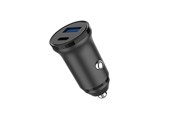Telefon - Adapter i Ladowarka - GEAR 12/24V Car Charger 1xUSB-C + 1xUSB-A PD 30W + QC18.0W MAX - Black - 665142