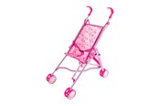 Lalki i akcesoria - Jono Toys Doll buggy Hearts Pink - 4416