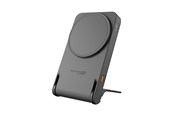 Powerbank - GP Powerbank Magnetic Safe 2-In-1 Wireless 5000mAh Powerbank - Szary - 5000 mAh - 405206