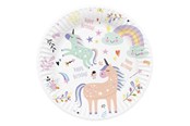 Zabawki - Folat BV Plates Unicorns & Rainbows 8pcs. - 61927
