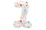 Zabawki - Folat BV Standing Foil Balloon Joyful Party Number 7 -72cm - 63967