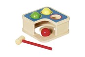 Zabawki dla niemowląt - Goki Wooden Hammer Bench with Ball - 58864