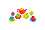 Zabawa w kuchnie  i akcesoria - Johntoy - Home & Kitchen Tea set 17 pcs. - 27691