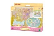 Lalka, mis i akcesoria - Sylvanian Families Triplets Baby Bathtime Set - 5707