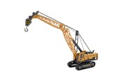 Samochody i pojazdy - Toi-Toys - METAL Construction vehicle - crane truck with caterpillar tracks 1:55 - 21527A