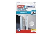 Taśmy i Kleje - tesa On & Off - mounting adhesive - 1.6 cm diameter - white (pack of 8) - 55226-00003-01