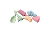 Zabawki na zewnatrz - Androni Sweets Sand Molds with Shovel and Rake 6 pcs. - 3402-00BK
