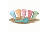 Zabawki na zewnatrz - Androni Ice Cream Sand Molds with Scoop 6 pcs. - 3405-00BK