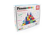Klocki konstrukcyjne - PicassoTiles Magnetic Tiles set 61 pcs - PT61