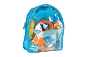 Zabawki na zewnatrz - Androni Backpack with Beach Set Whale 7pcs. - 7245-FISH