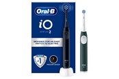 Szczoteczka elektryczna do zębów - Oral-B Elektryczna szczoteczka do zębów iO2 Duo Night Black / Forest Green - 8700216612418