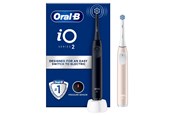 Szczoteczka elektryczna do zebów - Oral-B Elektryczna szczoteczka do zębów iO2 Duo Night Black / Calm Pink - 8700216612470