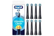 Szczoteczka elektryczna do zebów - Oral-B Akcesoria iO Ultimate Clean Black - 8 pcs - 8700216778497