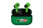 Sluchawki, zestaw sluchawkowy - Minecraft In-Ear TWS Headphones Green - MC1227