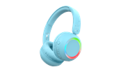 Słuchawki, zestaw słuchawkowy - Lalarma Wireless headphone - with ambient light for kids - LALAR-WHWL-BLUE