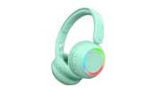 Słuchawki, zestaw słuchawkowy - Lalarma Wireless headphone - with ambient light for kids - LALAR-WHWL-MINT
