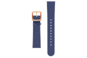 Smartwatch, zegarek i opaska sportowa - Withings Leather Wristband 18mm Navy Blue & Rose Gold - 3700546704338