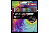 Przybory do pisania i rysowania - STABILO Aquacolor - Watercolor Colored Pencil - ARTY - Set 24 Pcs. - 1624/1-20
