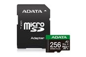 Karta pamięci - A-Data Speed Plus MicroSD/SD - 180MB/s - 256GB - UD256GUI3V30A2SP-RA1