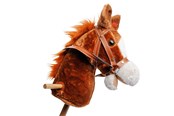 Zabawki dla niemowlat - Playwood Wooden Hobby Horse with Sound Brown - PW2111