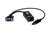 Wzmacniacz i transceiver  - Eaton Series USB Single Server Interface Unit Virtual Media KVM Switch HD15 USB RJ45 TAA - B078-101-USB-1