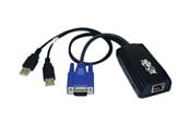 Kabel KVM - Eaton Series USB (2) Server Interface Unit Virtual Media KVM Switch HD15 USB RJ45 - B078-101-USB2