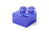 Pokój dziecięcy - LEGO Storage Brick 4 Top Lid Glitter Violet - 40090800