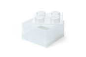 Pokój dzieciecy - LEGO Storage Brick 4 Top Lid Glitter Translucent - 40090803