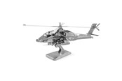 Model do sklejania i skladania - Eureka Metal Earth AH-64 Apache Silver Edition - 570083