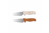 Akcesoria dla niemowląt - Filibabba Beginner's cutting knives 2-pack - Pumpkin + Offwhite - FI-03807