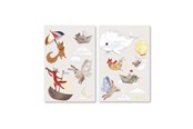 Akcesoria dla niemowlat - Filibabba Wallstickers - Dreamy Adventurers - FI-03821