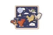 Zabawki dla niemowlat - Filibabba Wooden sensory puzzle - Little Adventurers - FI-03828
