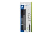 Przybory do pisania i rysowania - Staedtler Fineliner triplus rPP black 4pc Bl - 334-9 BK4