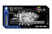 Przybory do pisania i rysowania - Staedtler pigment pen intense black 10 pcs. - 376-99